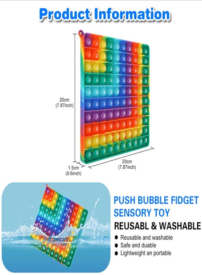 Kingmall 1-9 Addition Chart & 9x9 Multiplication Tables, Right-Angled Rainbow Square 100 Bubbles Math Games Multiplication Games for Multiplication Study Division Learning Math Manipulatives - Image 3